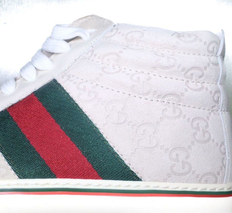 GUCCI Men TOM FORD ERA leather hi-top shoes sz 8 5