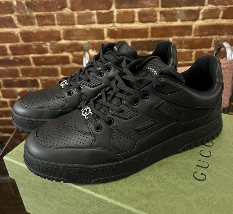 Gucci Mens Jones leather sneakers