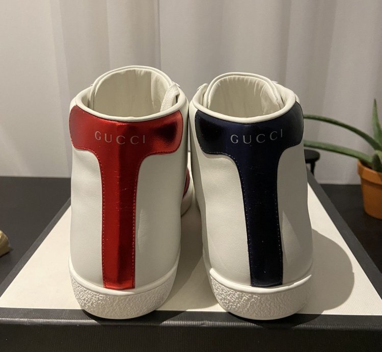 Gucci Miro Soft White Leather Hi-Top Sneakers