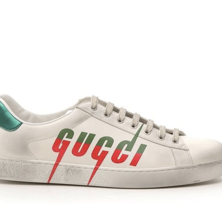 GUCCI NEW ACE BLADE LOGO SNEAKER