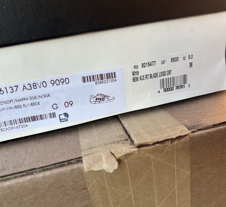 GUCCI NEW ACE BLADE LOGO SNEAKER