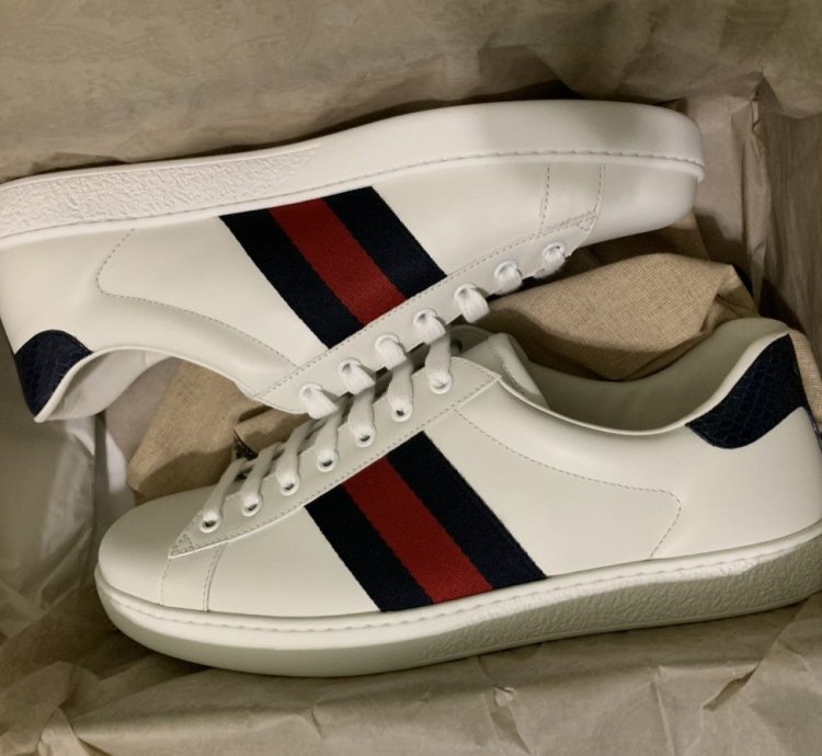 Gucci New Ace Clean Web Stripe Sneaker