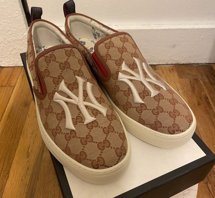 Gucci NY Yankees Slip On Sneaker