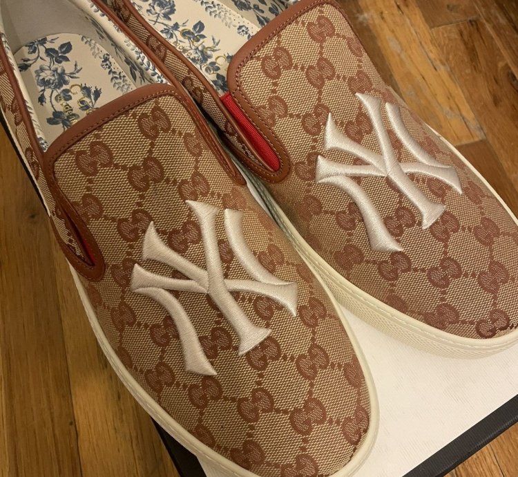 Gucci NY Yankees Slip On Sneaker