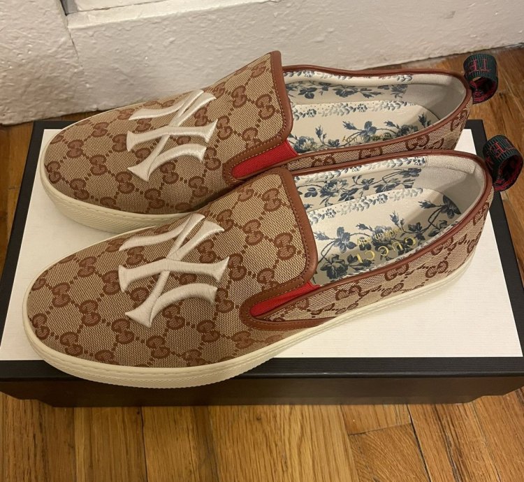 Gucci NY Yankees Slip On Sneaker