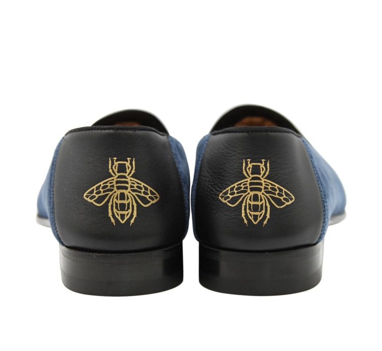Gucci NY Yankees Velvet Loafers