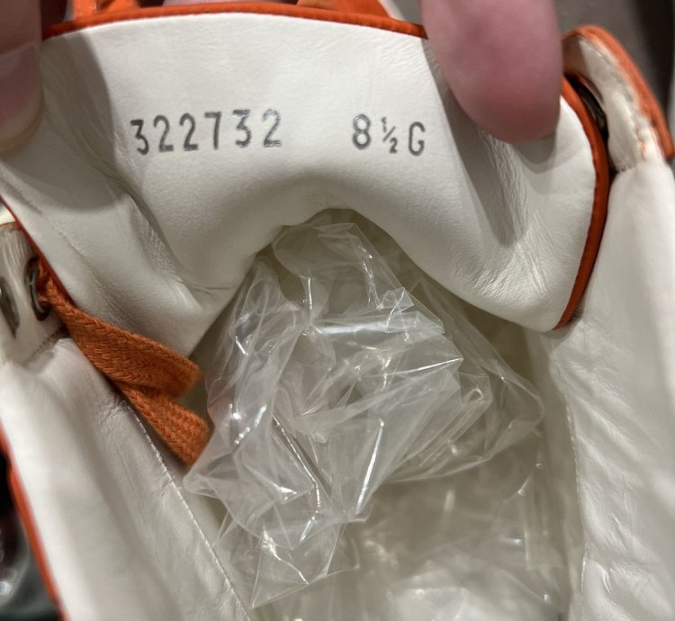 Gucci Orange Monogram Hightop