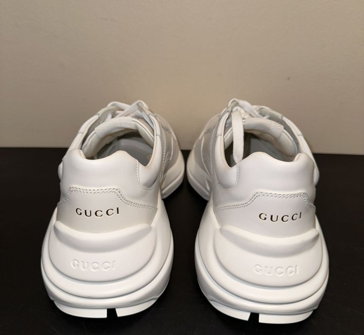 Gucci Oversized Rhyton Soft Calfskin Sneaker Size 10