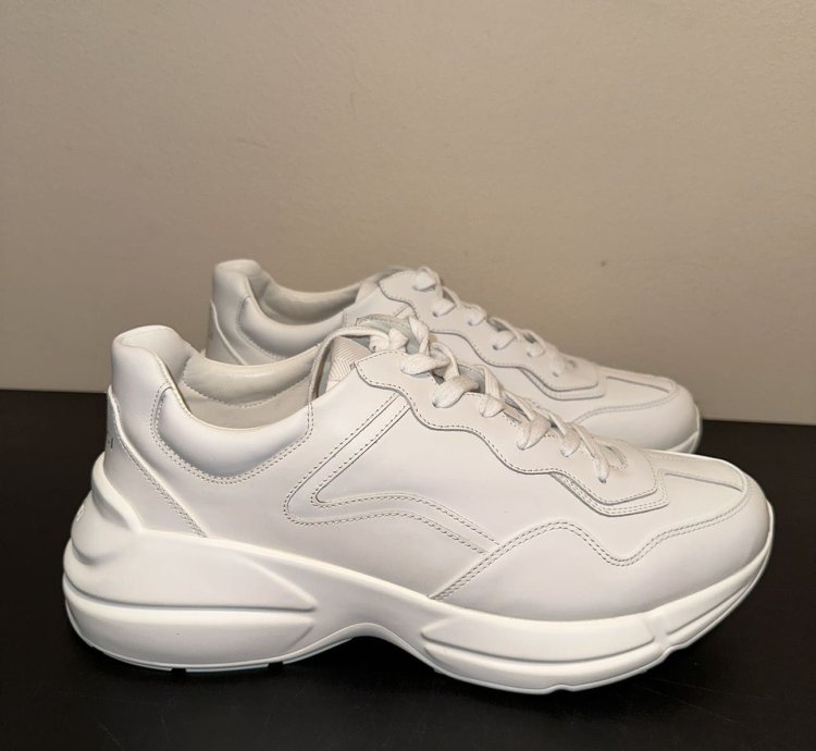 Gucci Oversized Rhyton Soft Calfskin Sneaker Size 10