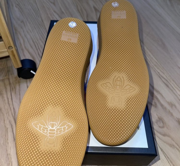 Gucci Pink Oatmeal Low Top Shoes