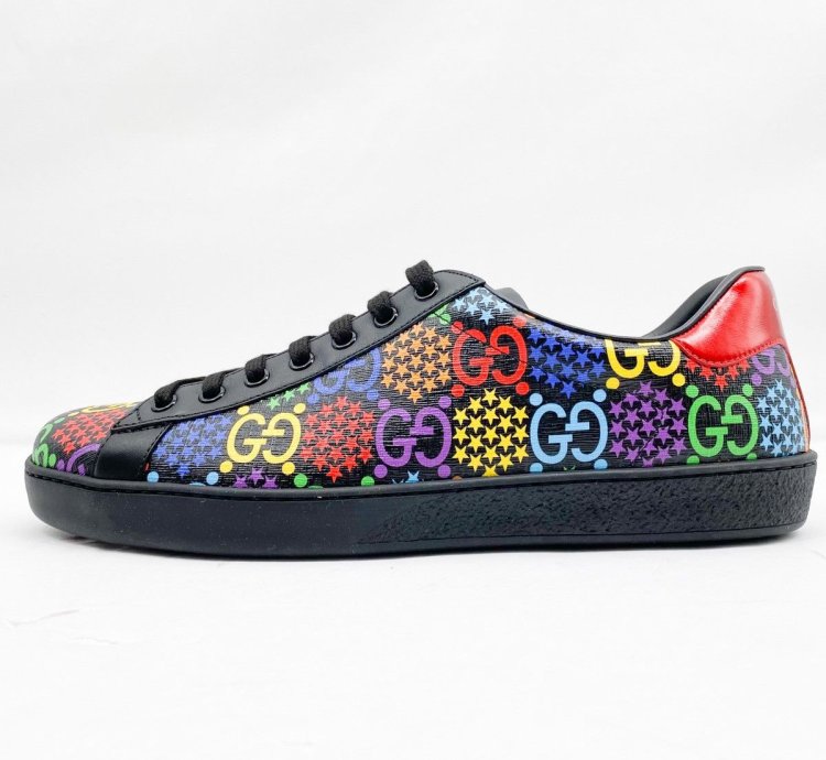 GUCCI PSYCHEDELIC ACE GG LOGO SUPREME SNEAKERS