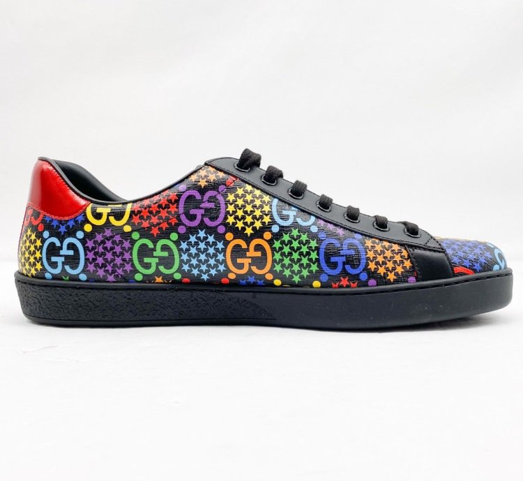 GUCCI PSYCHEDELIC ACE GG LOGO SUPREME SNEAKERS