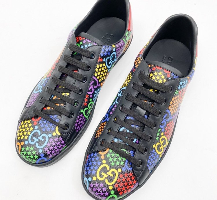 GUCCI PSYCHEDELIC ACE GG LOGO SUPREME SNEAKERS