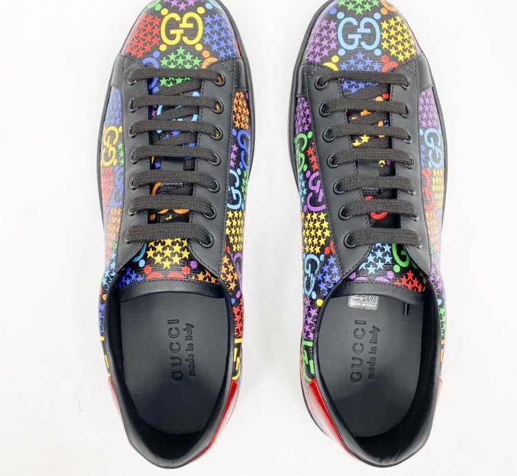 GUCCI PSYCHEDELIC ACE GG LOGO SUPREME SNEAKERS