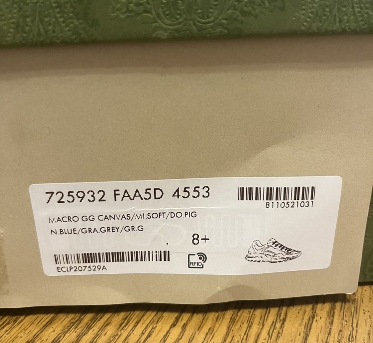 Gucci Rhyton Blue Maxi GG Supreme Sneaker