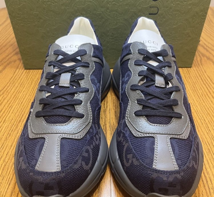 Gucci Rhyton Blue Maxi GG Supreme Sneaker