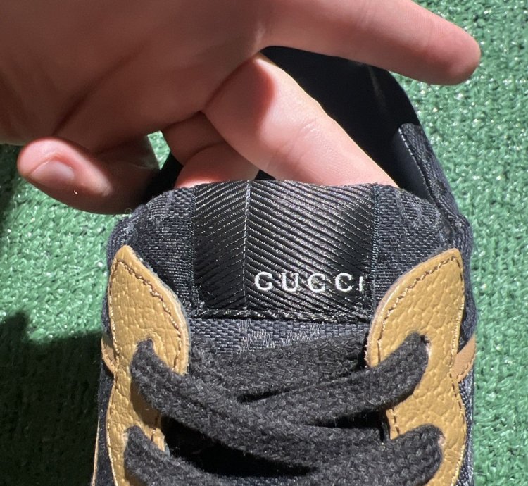 Gucci Rhyton Maxi GG Supreme Black Khaki Beige Size 7 5