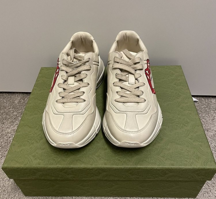 Gucci Rhyton Sneaker Calfskin Mouth Lip Print