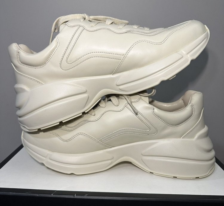 Gucci Rhyton Square Logo Sneaker Ivory