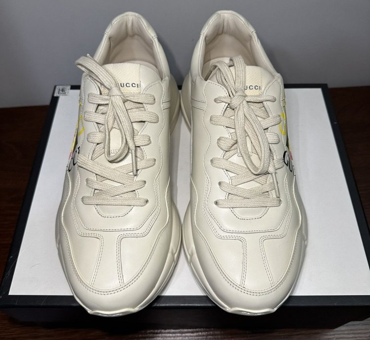 Gucci Rhyton Square Logo Sneaker Ivory