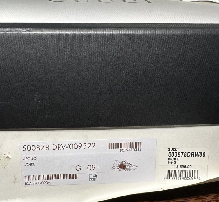 Gucci Rhyton Square Logo Sneaker Ivory