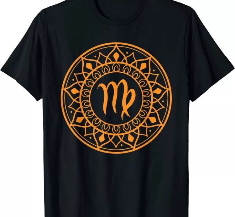Retro Virgo Zodiac Symbol Birthday Gift Classic T-Shirt Size S-5XL