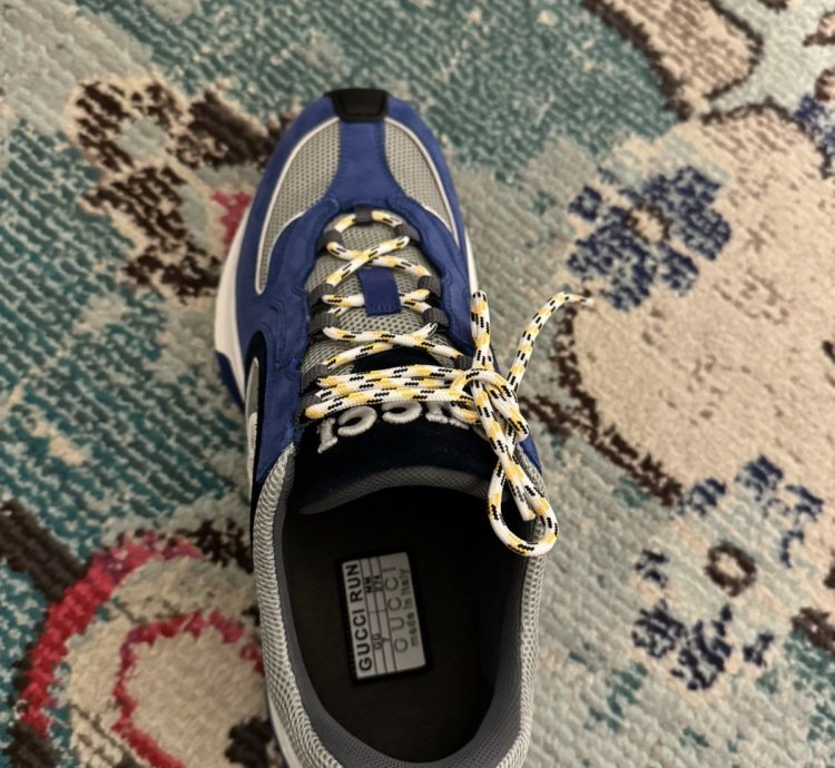 GUCCI RUN SNEAKERS UNISEX WOMENS 9 MENS7