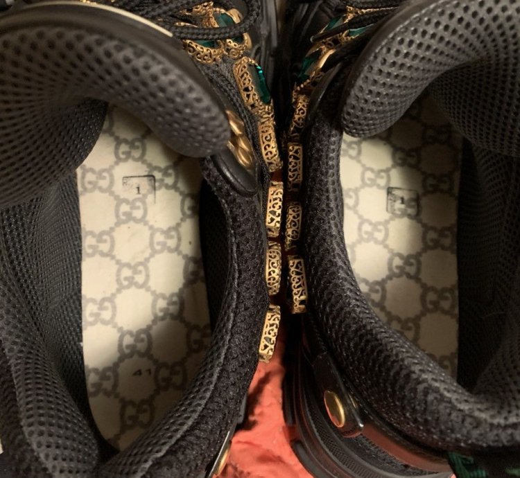 Gucci runway Flashtrek sneakers with removable crystals