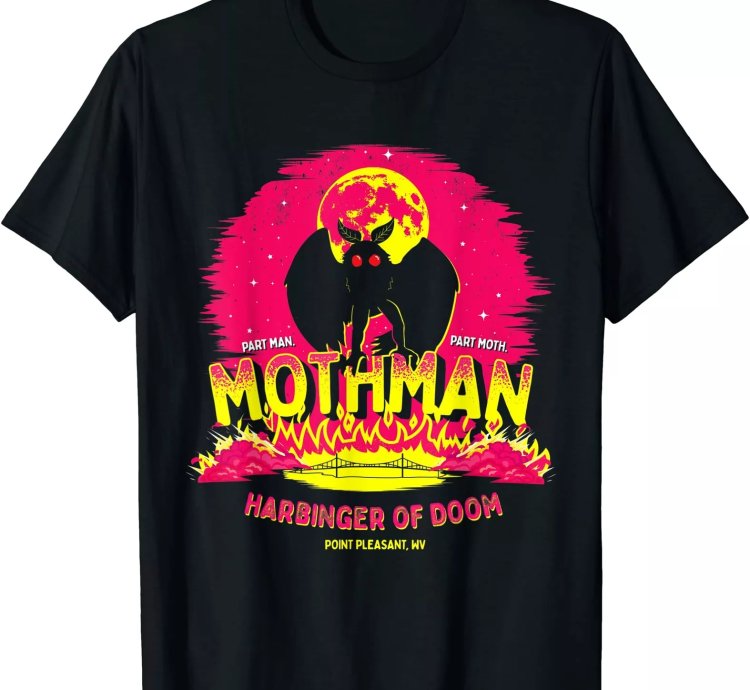 Mothman - Harbinger of Doom! Funny Cute Cryptid Creature T-Shirt S-5XL