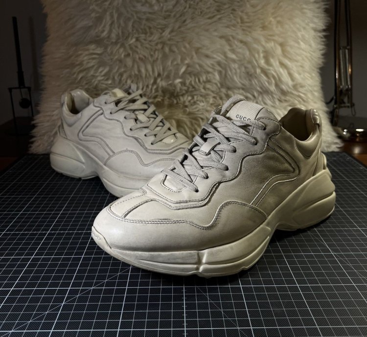 Gucci Rython Leather Sneakers