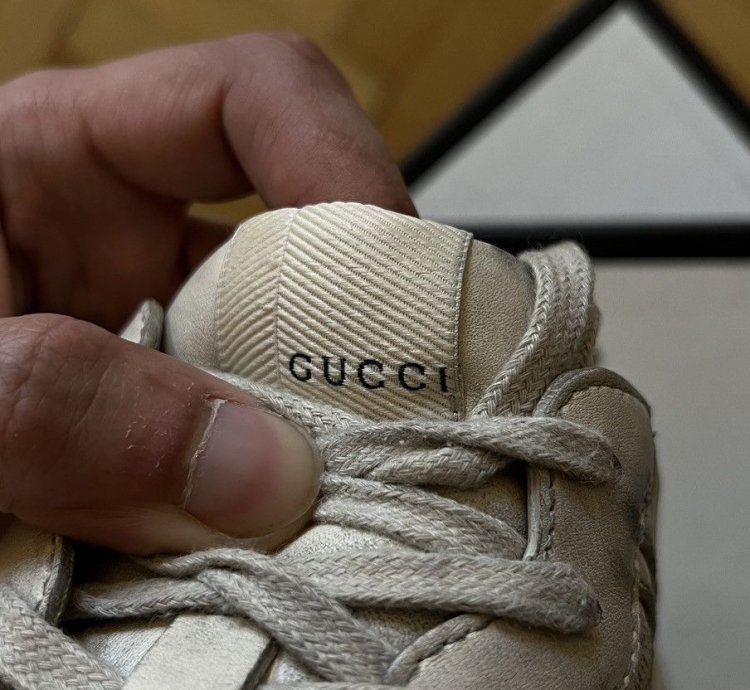 Gucci Rython Leather Sneakers