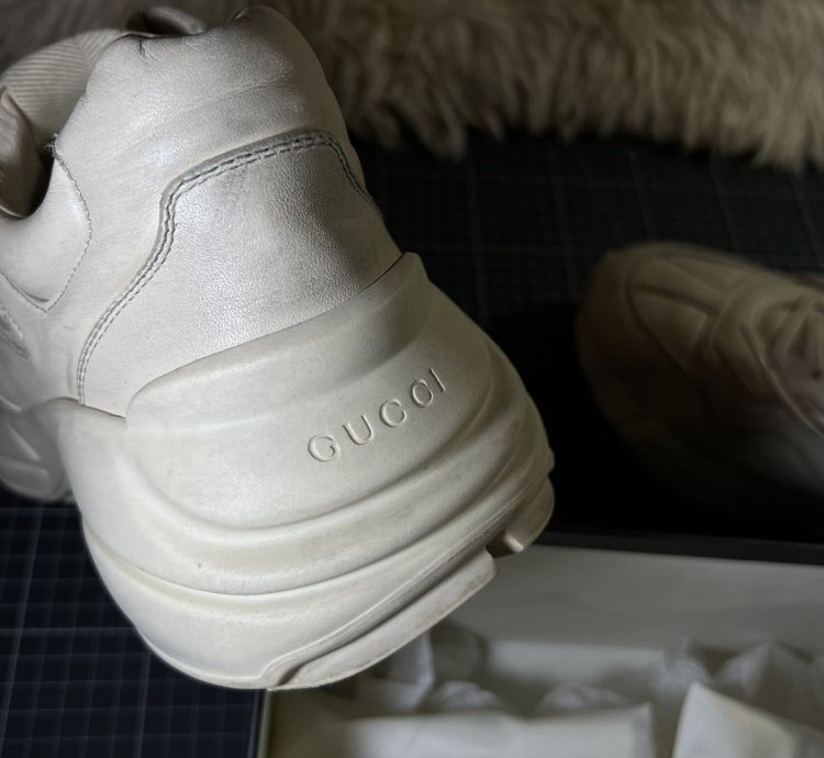 Gucci Rython Leather Sneakers