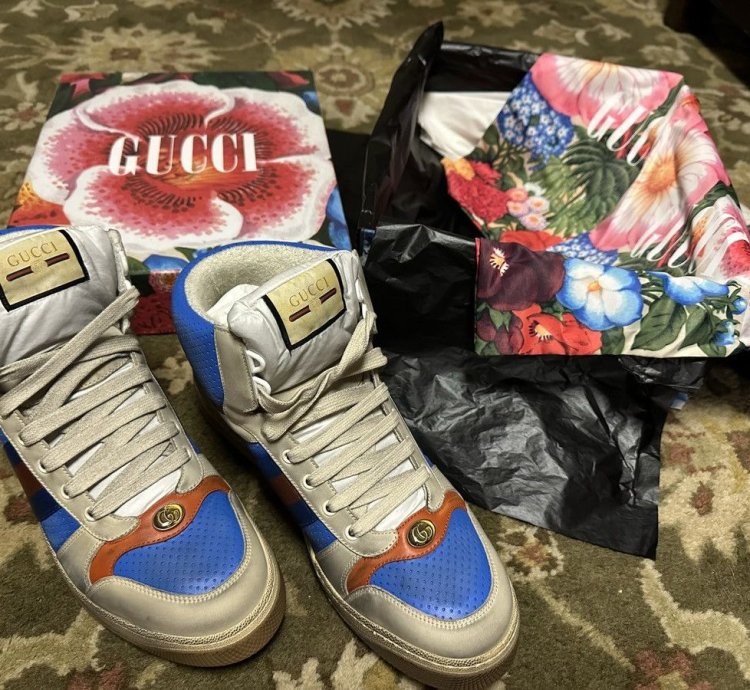 GUCCI SCREENER HIGH-TOP SNEAKERS