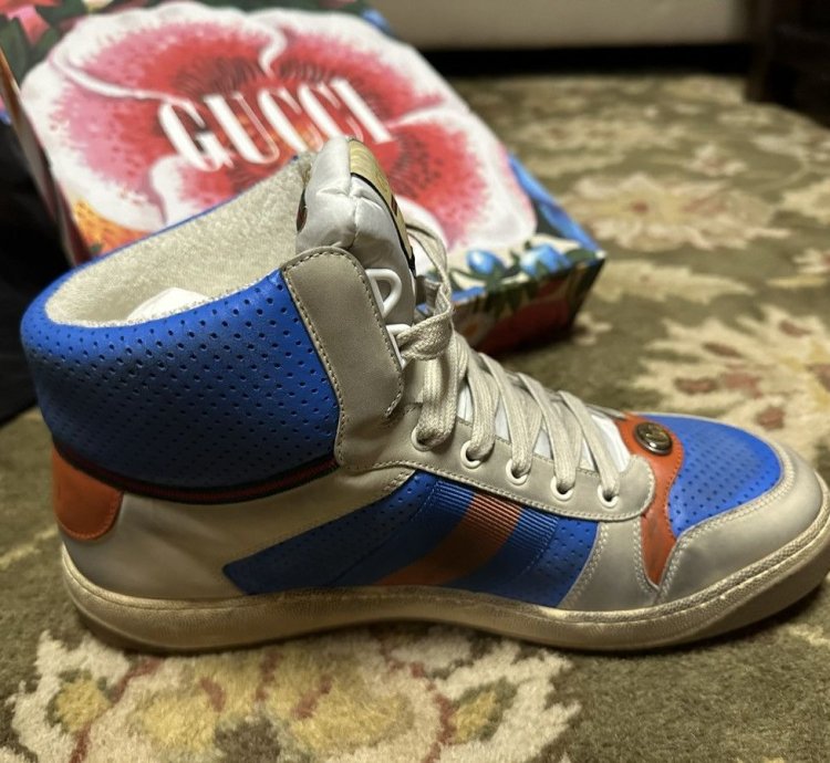 GUCCI SCREENER HIGH-TOP SNEAKERS