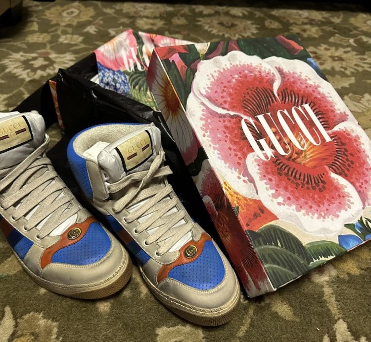 GUCCI SCREENER HIGH-TOP SNEAKERS
