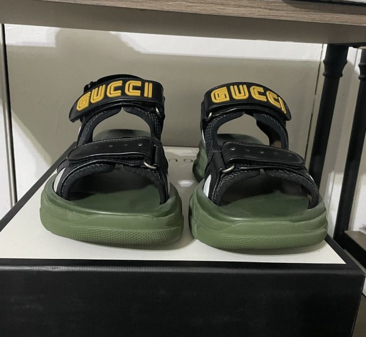 Gucci SEGA Logo Sandals