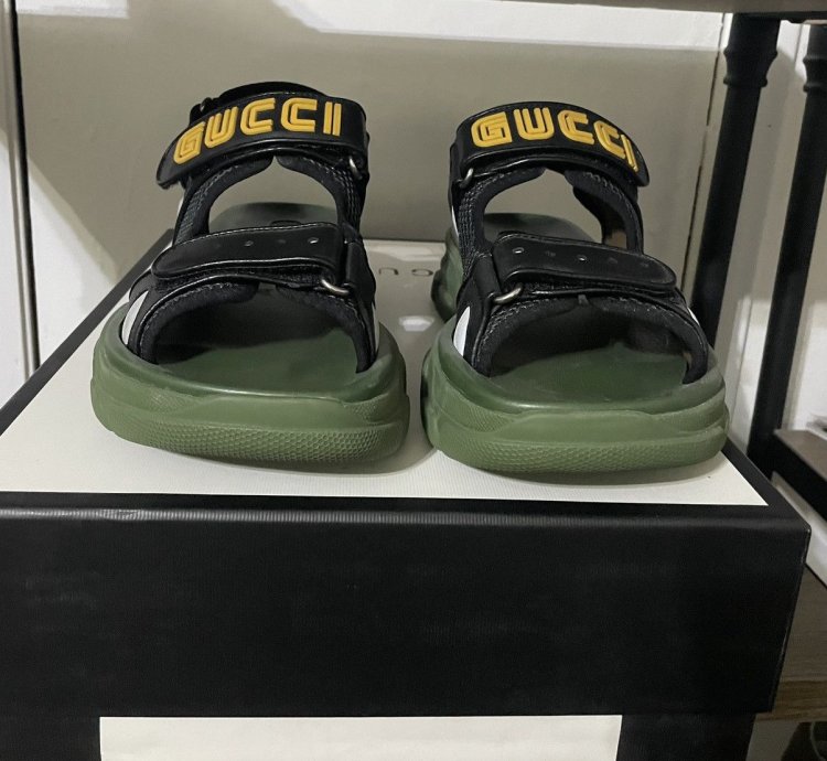 Gucci SEGA Logo Sandals