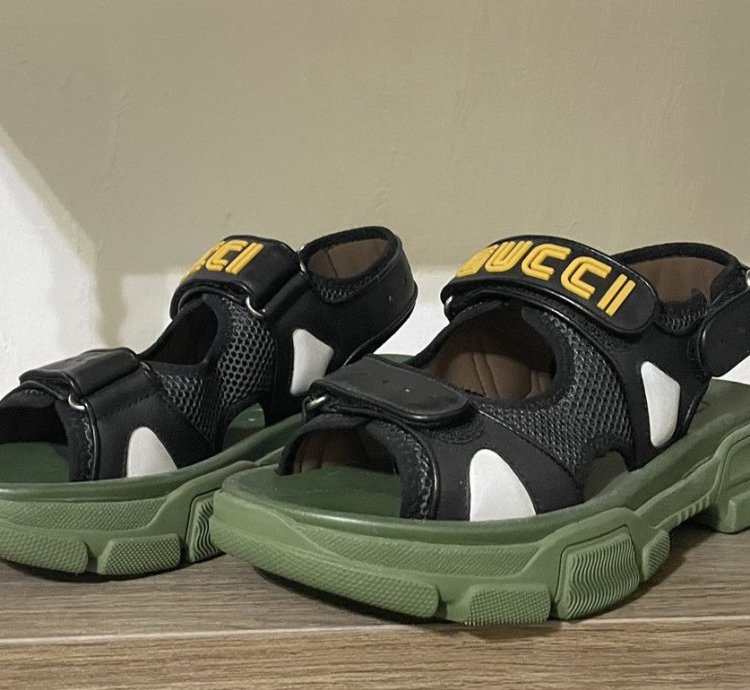 Gucci SEGA Logo Sandals