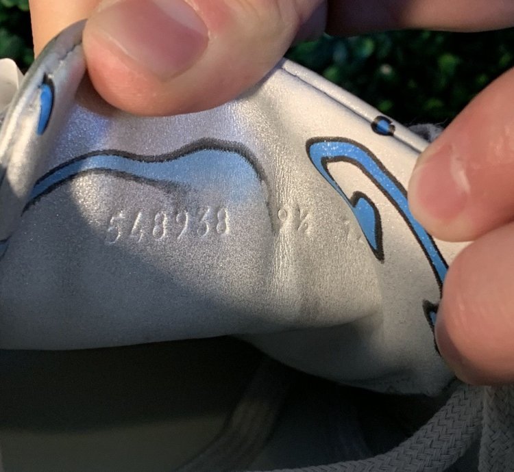 Gucci silver blue wavy monogram ace sneakers