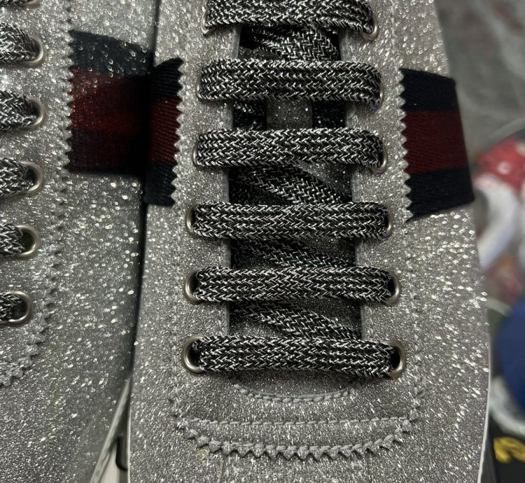 Gucci Silver Glitter Ace
