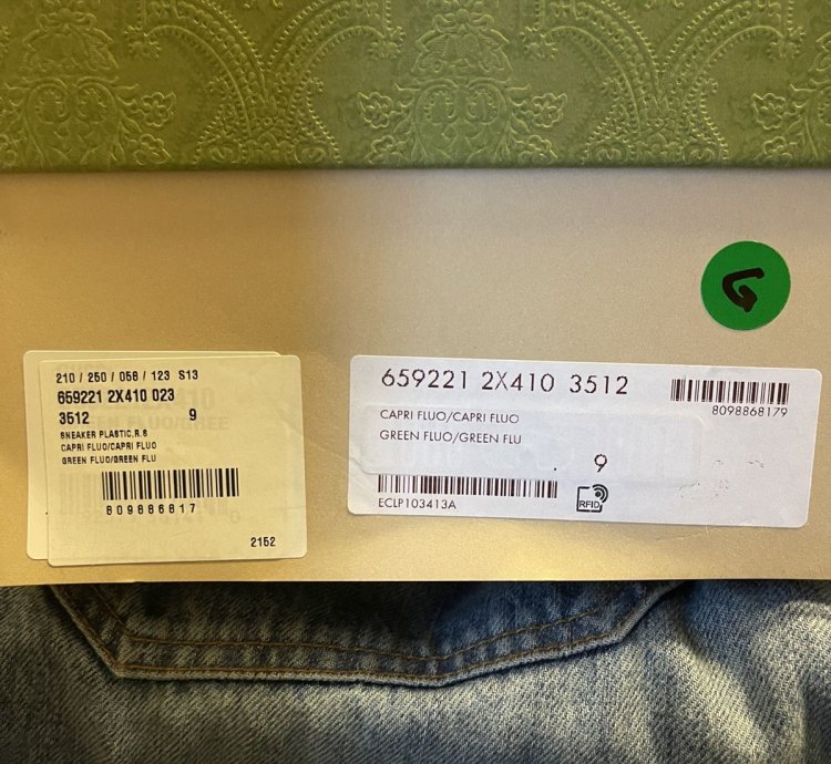 Gucci Sneaker Plastic Capri Fluo