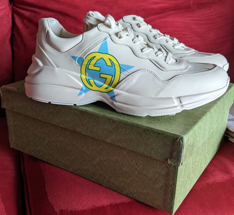 Gucci star rhyton sneakers size 13 5