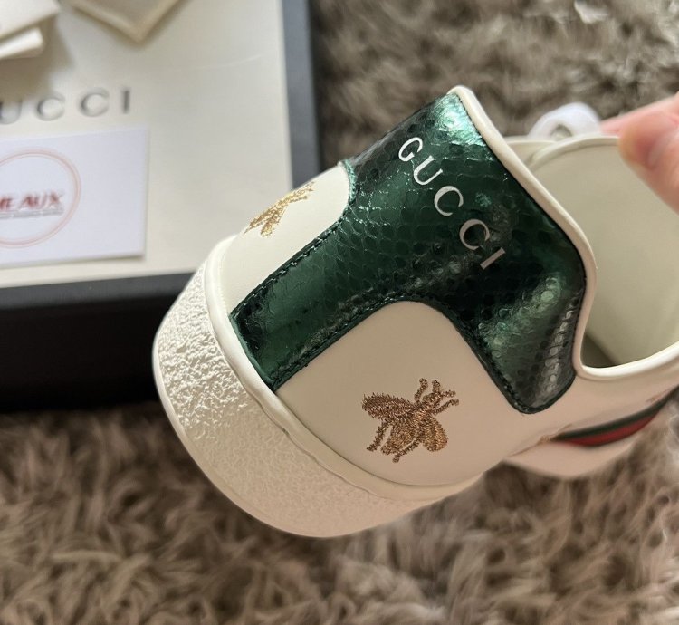 Gucci stars and bees logo ace aces sneakers low top new box
