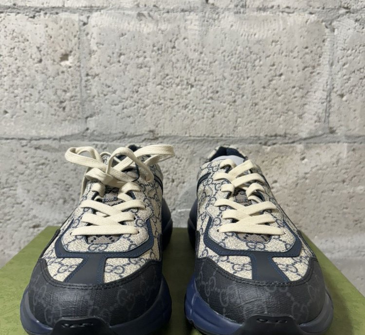 GUCCI Supreme Monogram Rhyton Sneakers