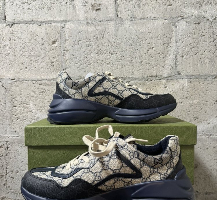 GUCCI Supreme Monogram Rhyton Sneakers