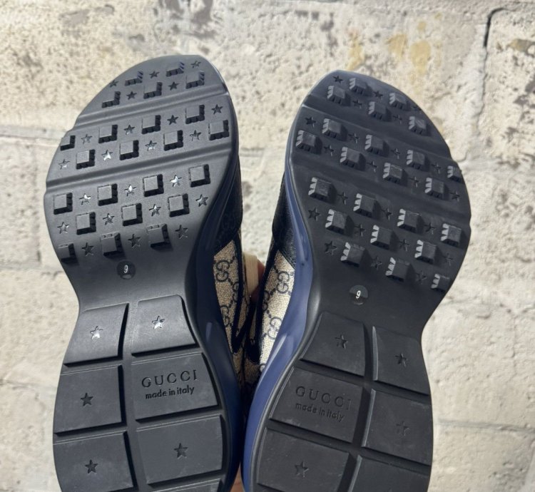 GUCCI Supreme Monogram Rhyton Sneakers