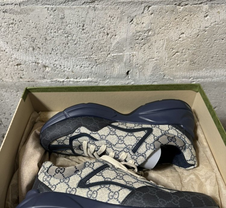 GUCCI Supreme Monogram Rhyton Sneakers