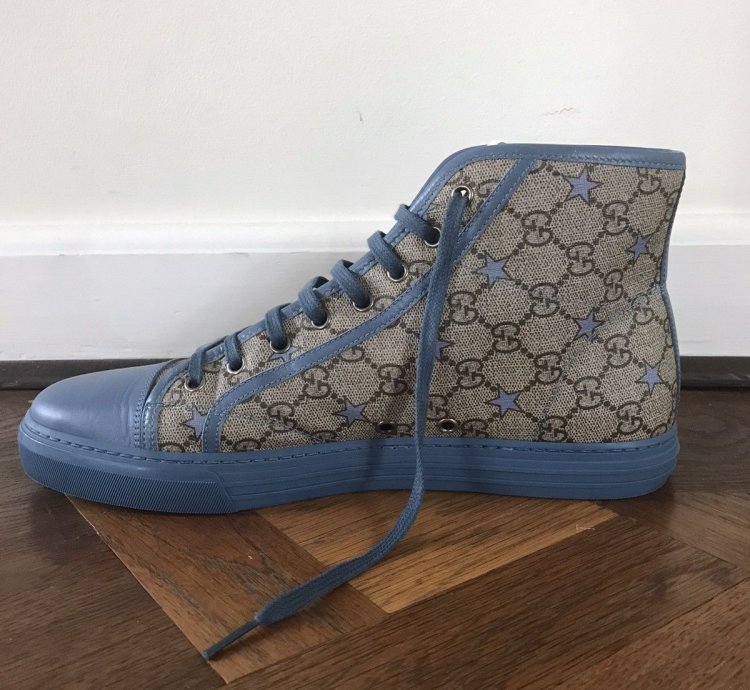 Gucci Supreme Stars Canvas Hightop Sneaker