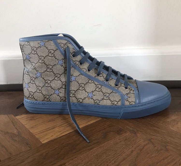 Gucci Supreme Stars Canvas Hightop Sneaker