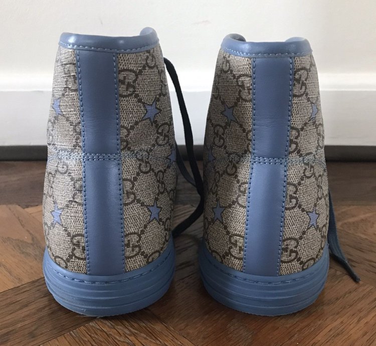 Gucci Supreme Stars Canvas Hightop Sneaker